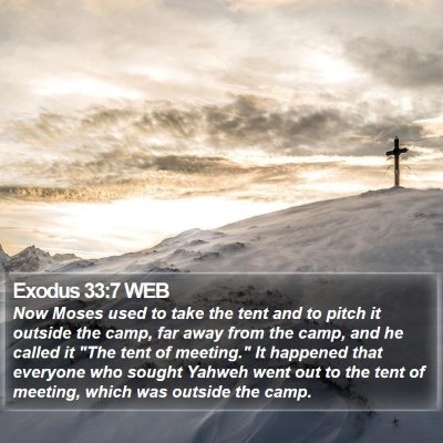Exodus 33:7 WEB Bible Verse Image