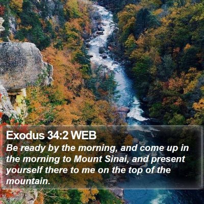 Exodus 34:2 WEB Bible Verse Image