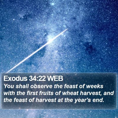 Exodus 34:22 WEB Bible Verse Image