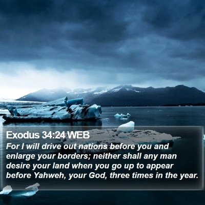 Exodus 34:24 WEB Bible Verse Image