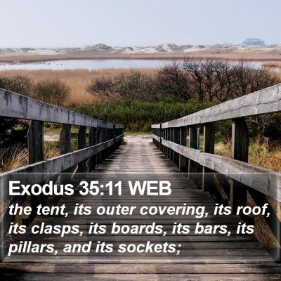 Exodus 35:11 WEB Bible Verse Image