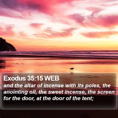 Exodus 35:15 WEB Bible Verse Image