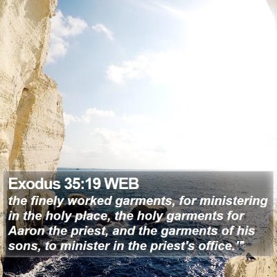 Exodus 35:19 WEB Bible Verse Image