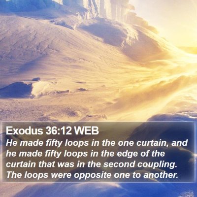 Exodus 36:12 WEB Bible Verse Image