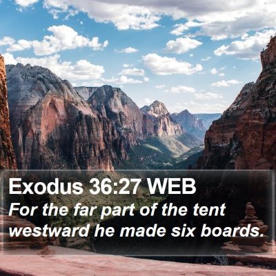 Exodus 36:27 WEB Bible Verse Image