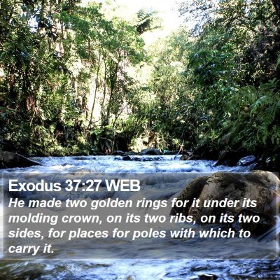 Exodus 37:27 WEB Bible Verse Image