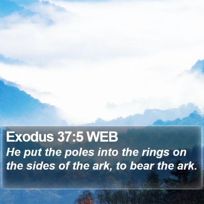 Exodus 37:5 WEB Bible Verse Image