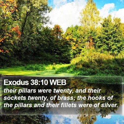 Exodus 38:10 WEB Bible Verse Image