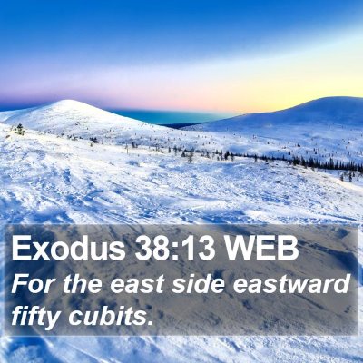 Exodus 38:13 WEB Bible Verse Image