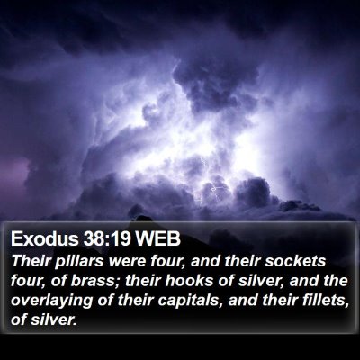 Exodus 38:19 WEB Bible Verse Image