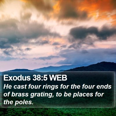 Exodus 38:5 WEB Bible Verse Image