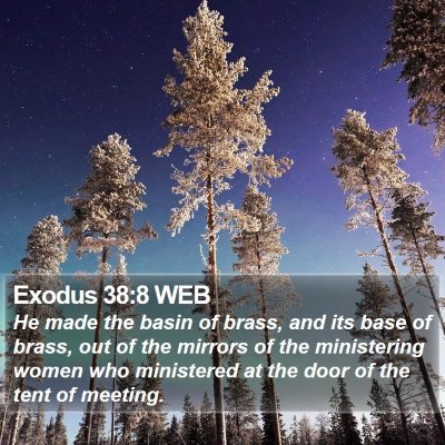 Exodus 38:8 WEB Bible Verse Image
