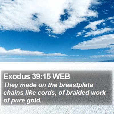 Exodus 39:15 WEB Bible Verse Image