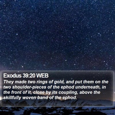 Exodus 39:20 WEB Bible Verse Image
