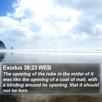 Exodus 39:23 WEB Bible Verse Image