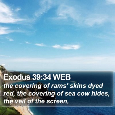 Exodus 39:34 WEB Bible Verse Image