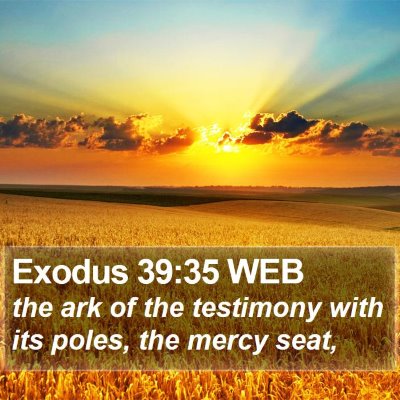 Exodus 39:35 WEB Bible Verse Image