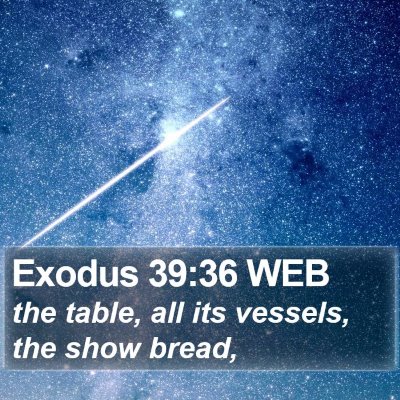 Exodus 39:36 WEB Bible Verse Image