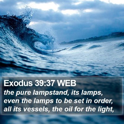 Exodus 39:37 WEB Bible Verse Image
