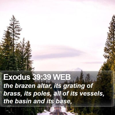 Exodus 39:39 WEB Bible Verse Image