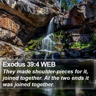 Exodus 39:4 WEB Bible Verse Image