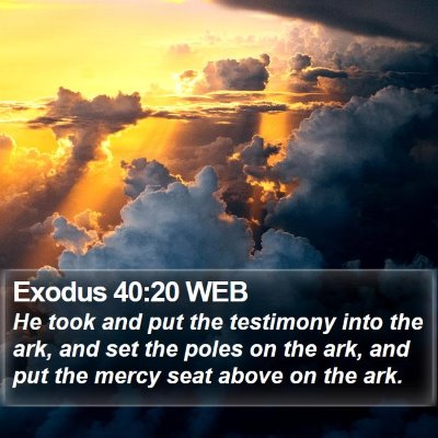 Exodus 40:20 WEB Bible Verse Image
