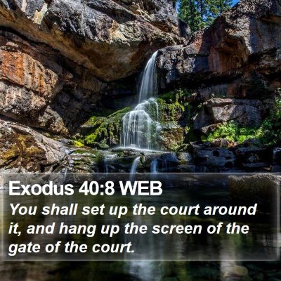 Exodus 40:8 WEB Bible Verse Image