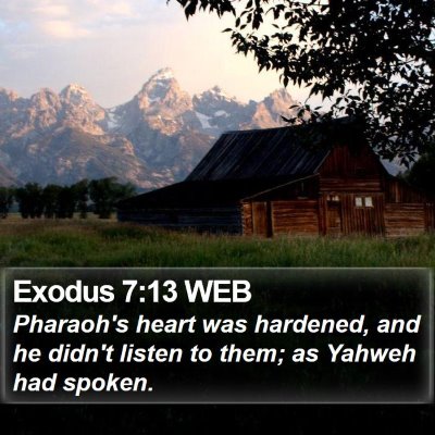 Exodus 7:13 WEB Bible Verse Image