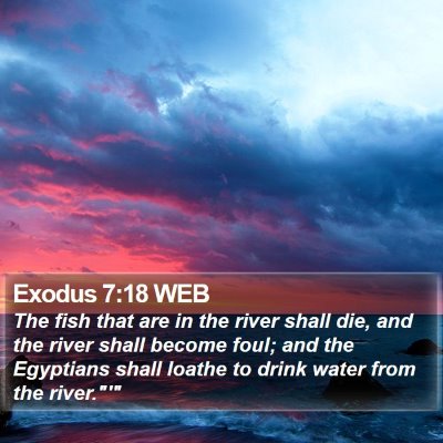 Exodus 7:18 WEB Bible Verse Image
