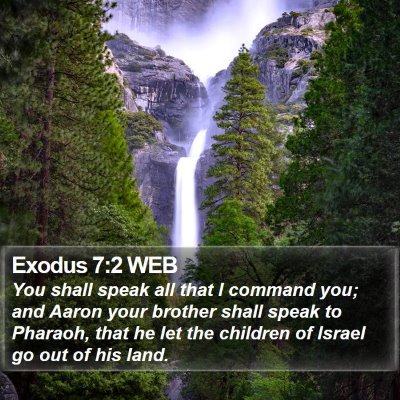 Exodus 7:2 WEB Bible Verse Image