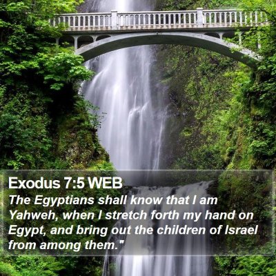Exodus 7:5 WEB Bible Verse Image