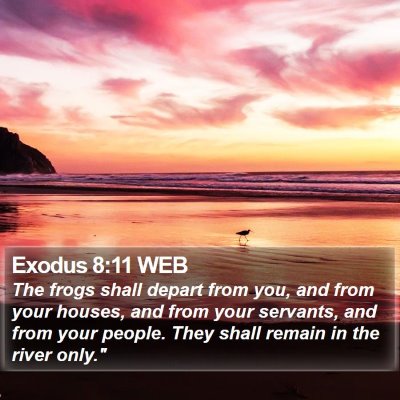 Exodus 8:11 WEB Bible Verse Image