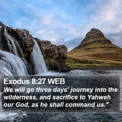Exodus 8:27 WEB Bible Verse Image
