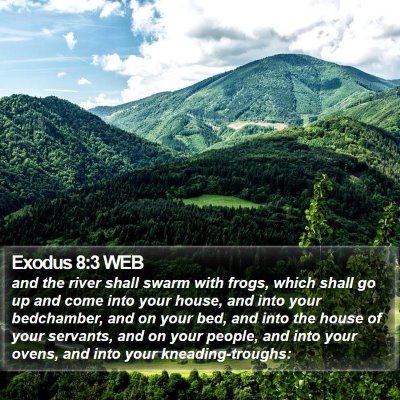 Exodus 8:3 WEB Bible Verse Image