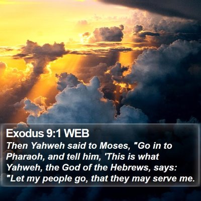 Exodus 9:1 WEB Bible Verse Image