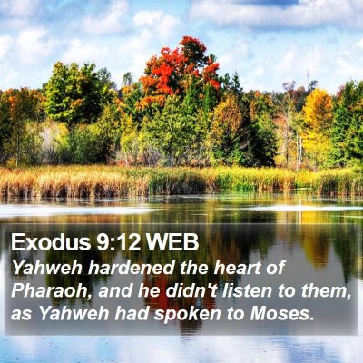 Exodus 9:12 WEB Bible Verse Image