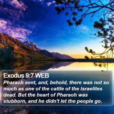 Exodus 9:7 WEB Bible Verse Image