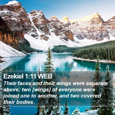 Ezekiel 1:11 WEB Bible Verse Image