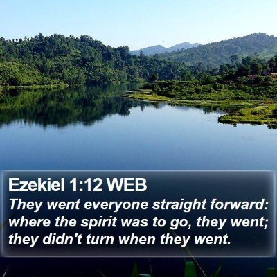 Ezekiel 1:12 WEB Bible Verse Image