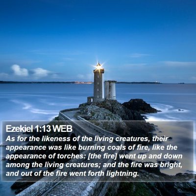 Ezekiel 1:13 WEB Bible Verse Image