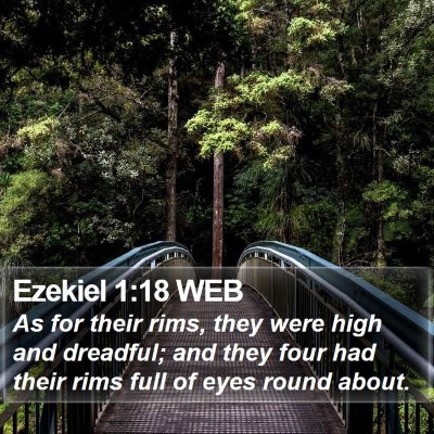 Ezekiel 1:18 WEB Bible Verse Image