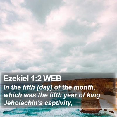Ezekiel 1:2 WEB Bible Verse Image