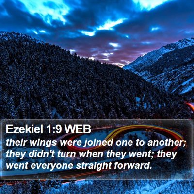 Ezekiel 1:9 WEB Bible Verse Image