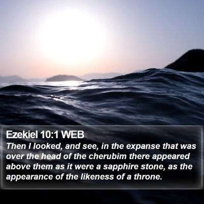 Ezekiel 10:1 WEB Bible Verse Image