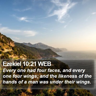 Ezekiel 10:21 WEB Bible Verse Image
