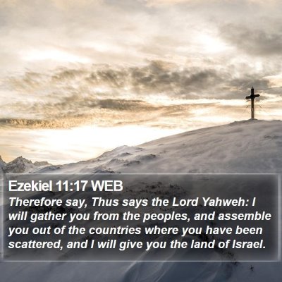 Ezekiel 11:17 WEB Bible Verse Image