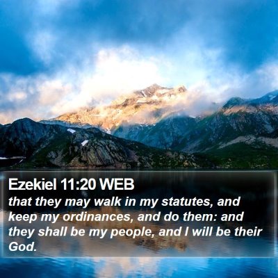 Ezekiel 11:20 WEB Bible Verse Image