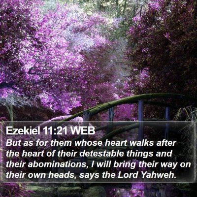Ezekiel 11:21 WEB Bible Verse Image