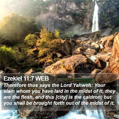 Ezekiel 11:7 WEB Bible Verse Image