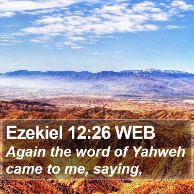 Ezekiel 12:26 WEB Bible Verse Image
